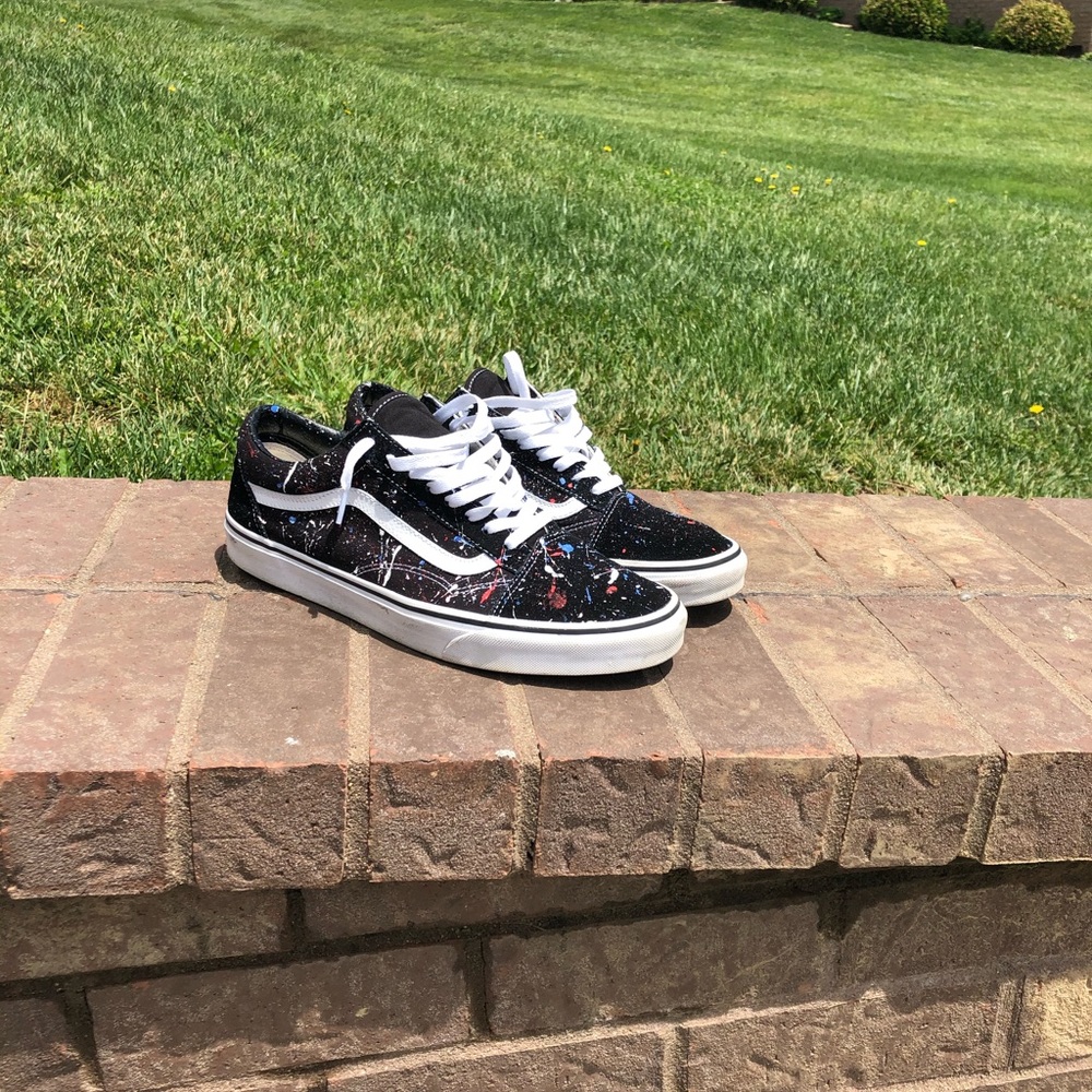 Men’s vans platter paint customs